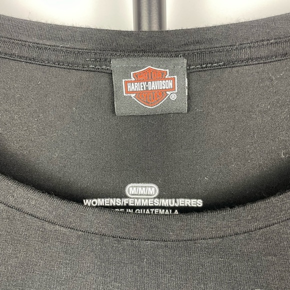 Harley-Davidson® Black Women's Legendary Loose Fit Short Sleeve Swing Tee - Picture 5 of 6